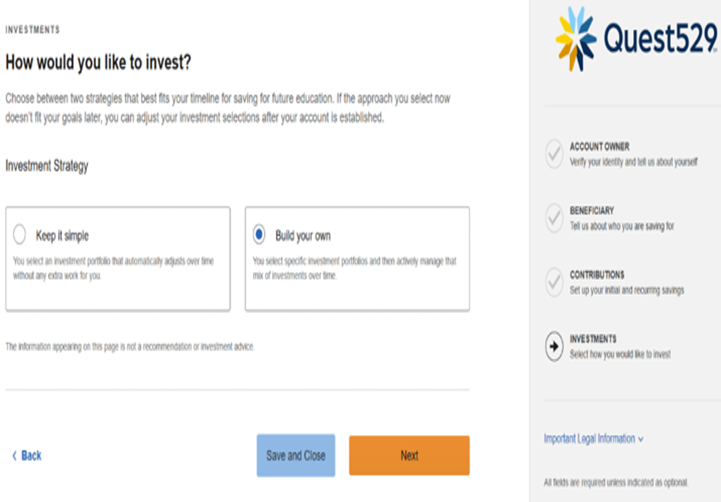 Screenshot_Investment_selection_screen