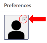 Hover over the silhouette to find the hidden drop-down arrow