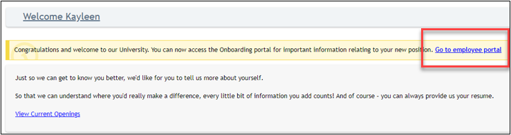 Welcome screenshot