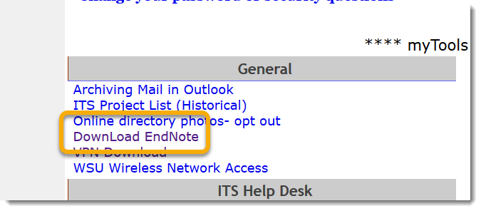 Download EndNote Link