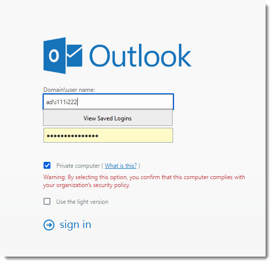 Mail login