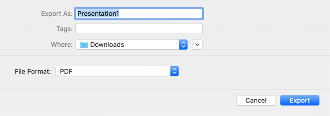 Export Option