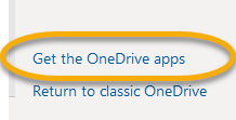 Get OneDrive Apps Link