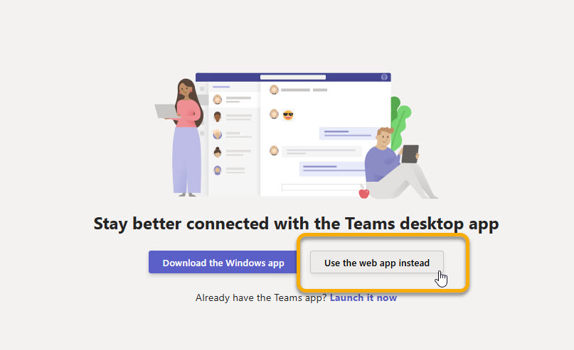 Use Web App
