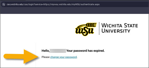 Expired WSU Password notification