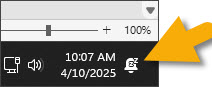 Windows notifications icon