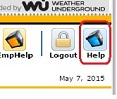 Screenshot pointing out the "Help" button on MyWSU