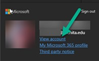 Image of view account icon
