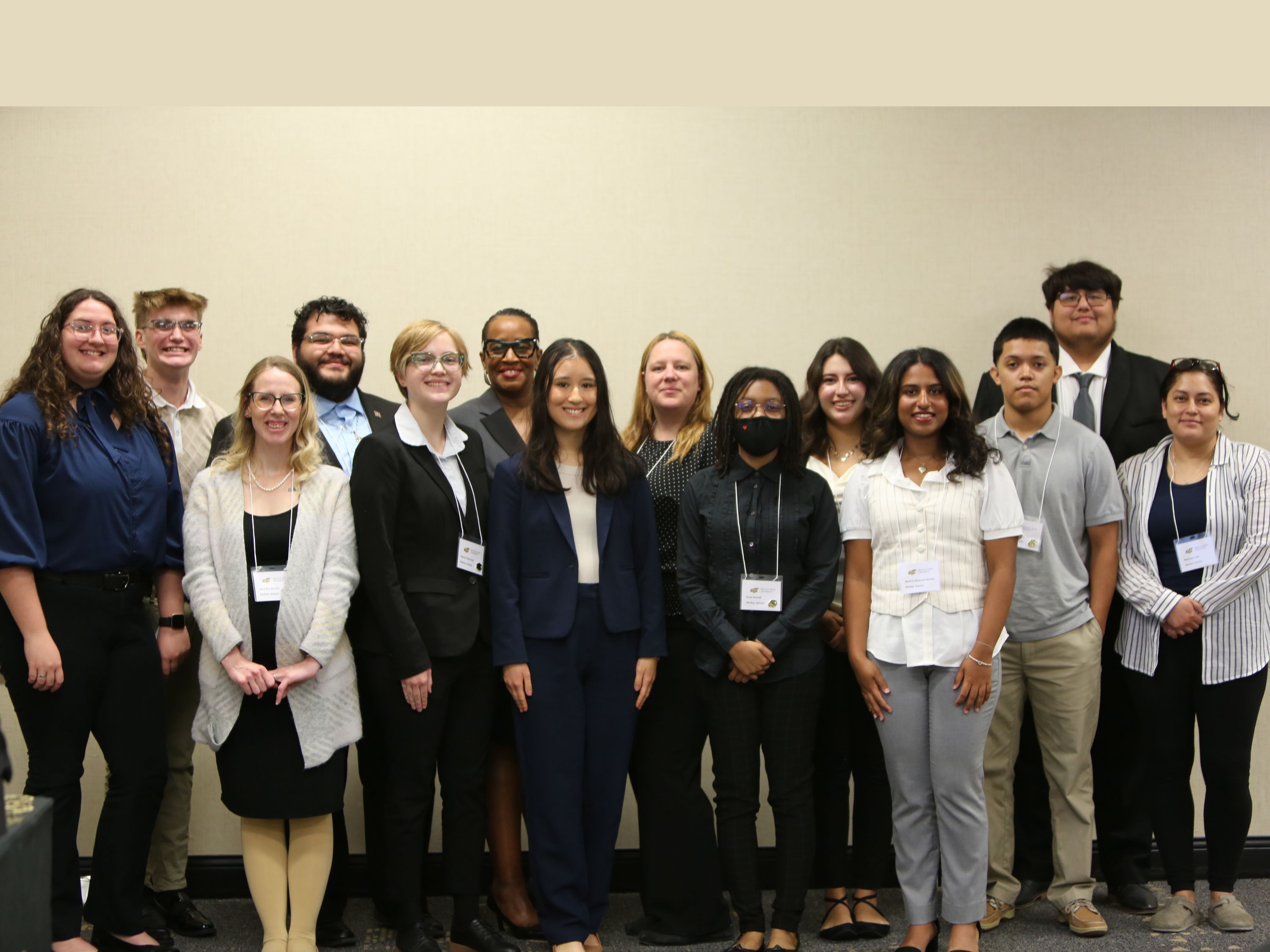 McNair research presenters posing for a picture at the 2025 annual symposium