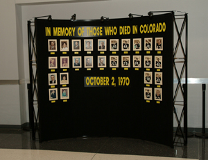 Memorial '70 Display Board