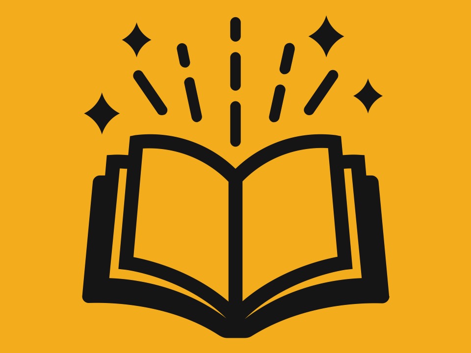 Icon of an open book
