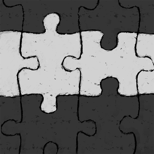 illustration of puzzle pieces fitted neatly together