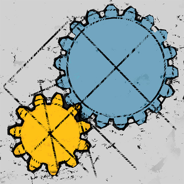 illustration of gears