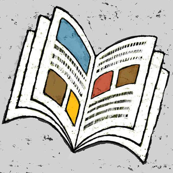 illustration of an open book