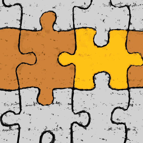 illustration of puzzle pieces fitted neatly together