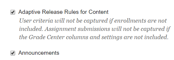 Copying Adaptive Release