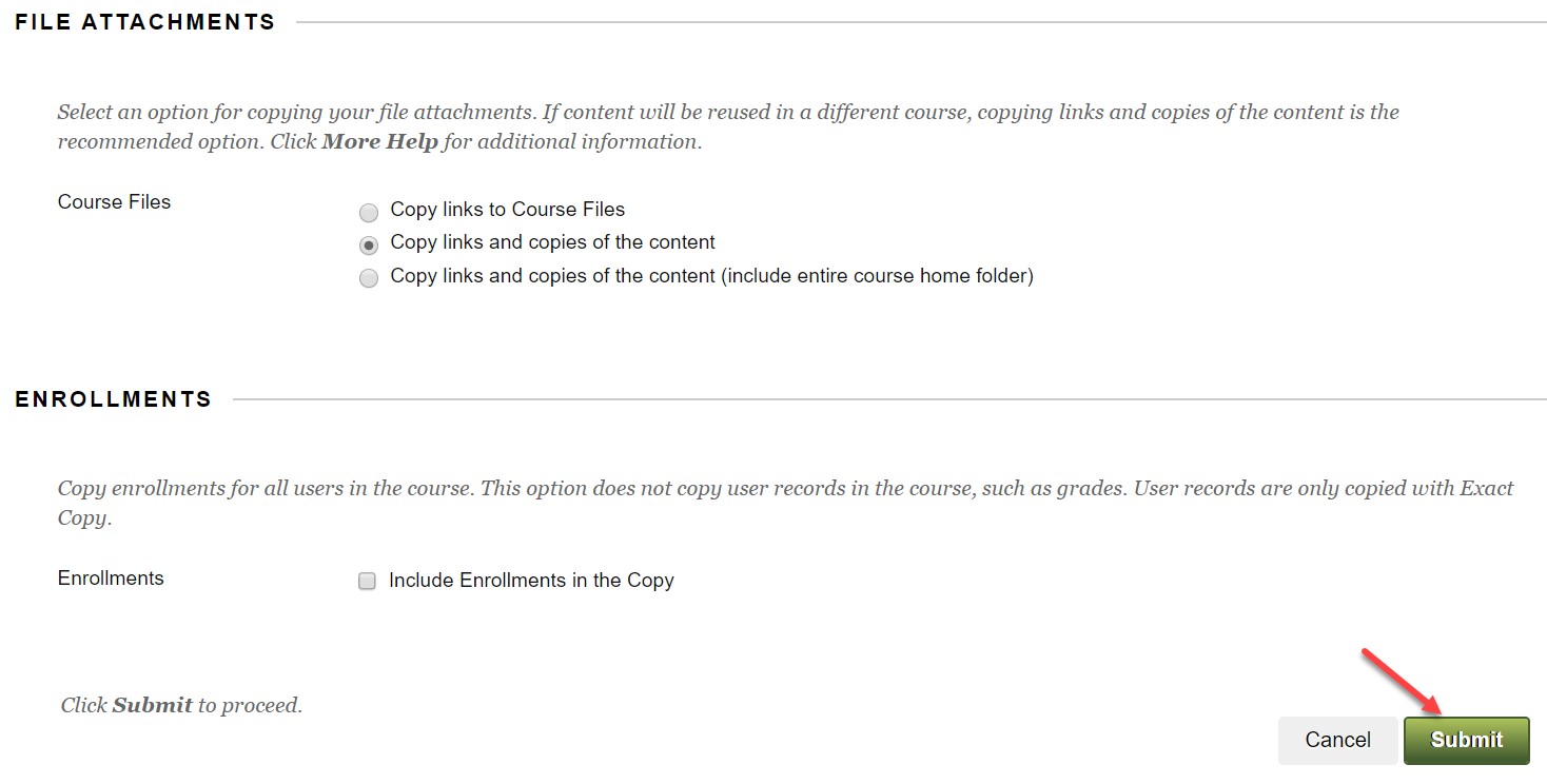 Do not copy Enrollment