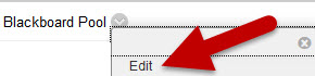 Image of edit option for new pools in Blackboard