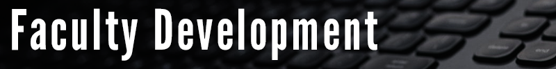 Faculty development banner