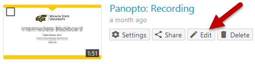 Panopto Edit on server