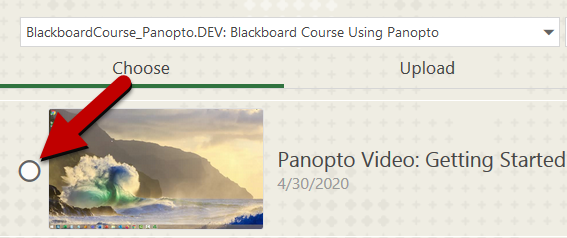 Select the video you want