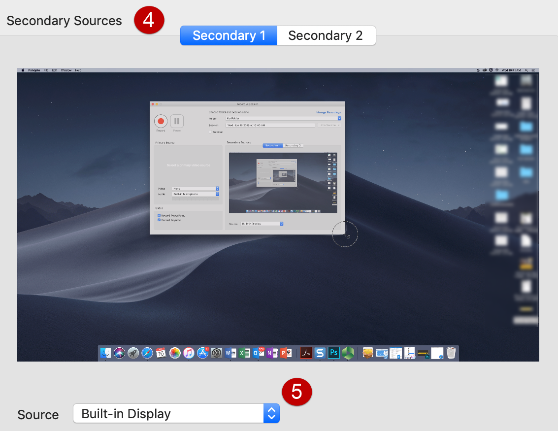 Mac Panopto Recorder Secondary sources