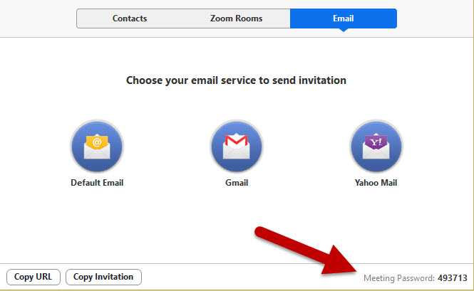 Zoom meeting password