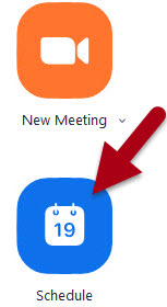 Zoom Schedule Icon