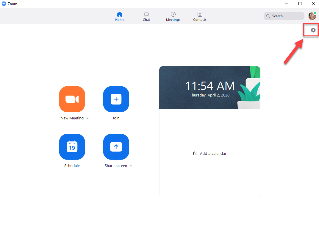 Zoom settings icon