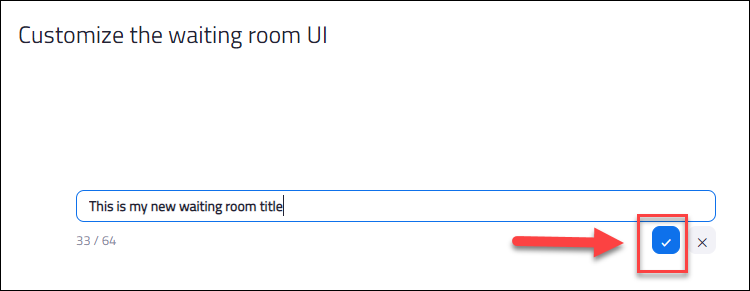Enter a new title of 64 characters or fewer