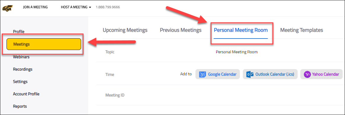 Meetings and Personal Meeting Room