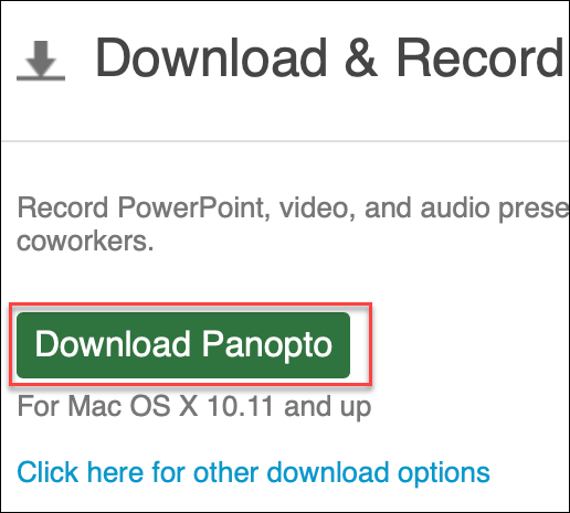 download panopto window with button highlighted