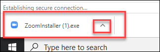 Zoom install file