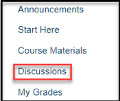 Discussions Selection example. 