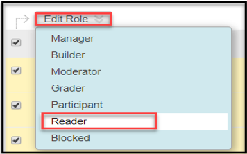 Reader setting example. 