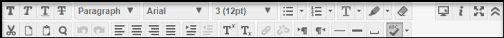 Screenshot of the editing toolbar.