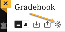 Settings icon looks like a gear and is called settings