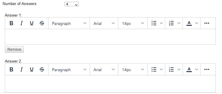 Provide answer options for your multiple choice survey question