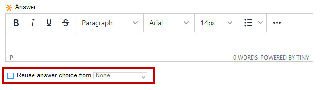 Option to reuse matching answer/responses for multiple question/answer pairs