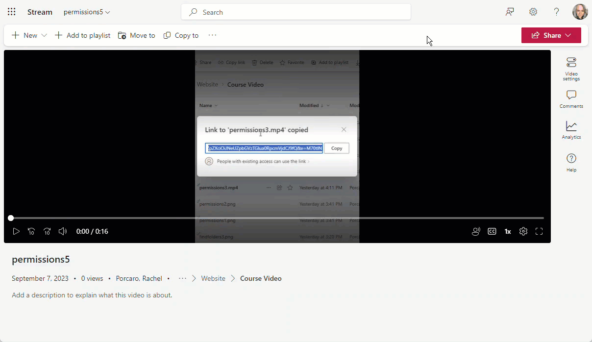 Gif illustrating the process of adding captions to a video
