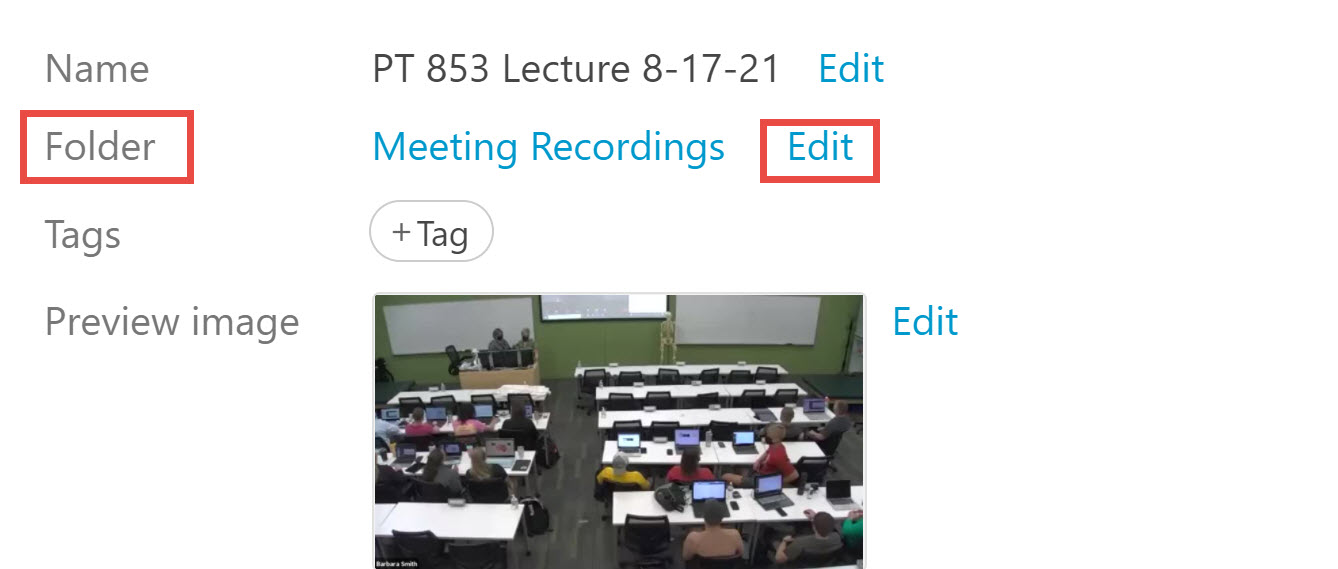 Image illustrating choosing the settings option for the folder