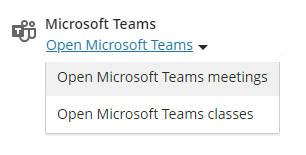 Open Microsoft Teams in Blackboard Ultra
