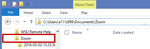 Meetings recorded to computer will save to your computer files 