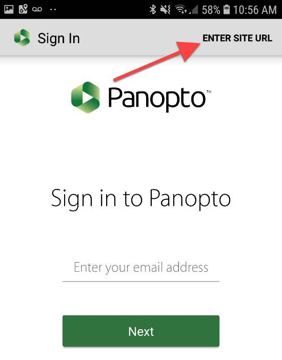 Panopto screenshot