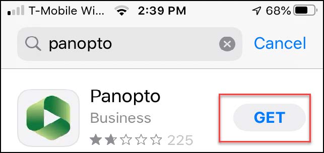 Panopto Screenshot