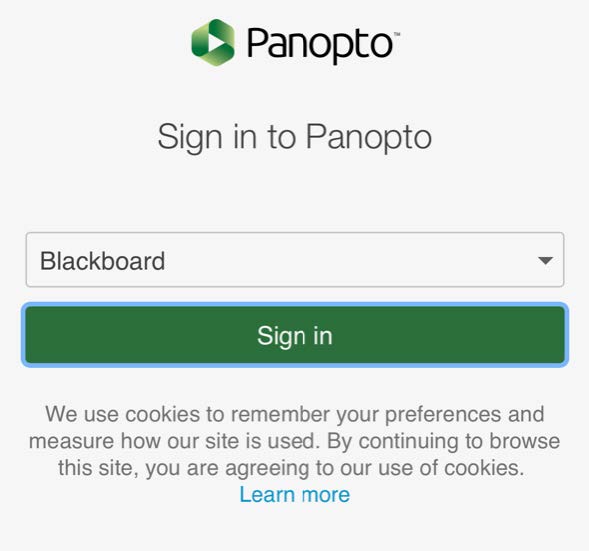 Panopto screenshot