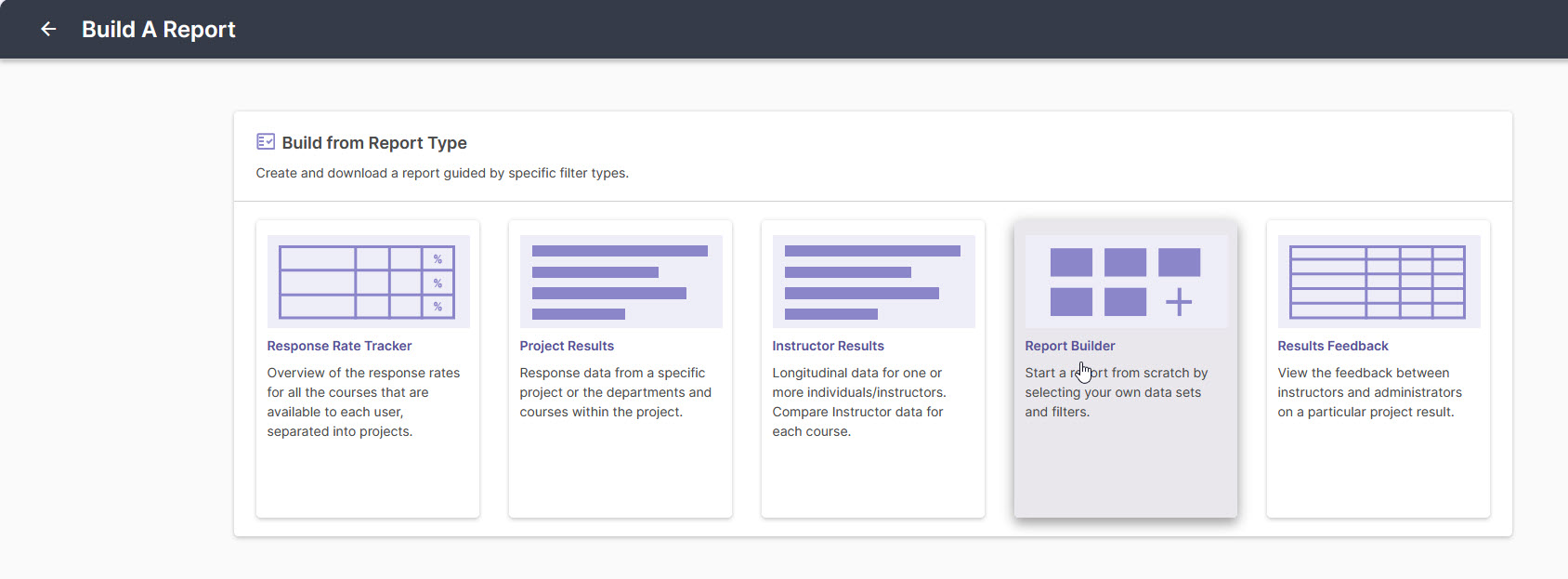 Build a Report Build a Report