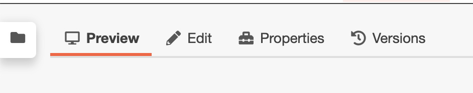 The location of the Properties tab when an image is loaded into the Modern Campus image editor.