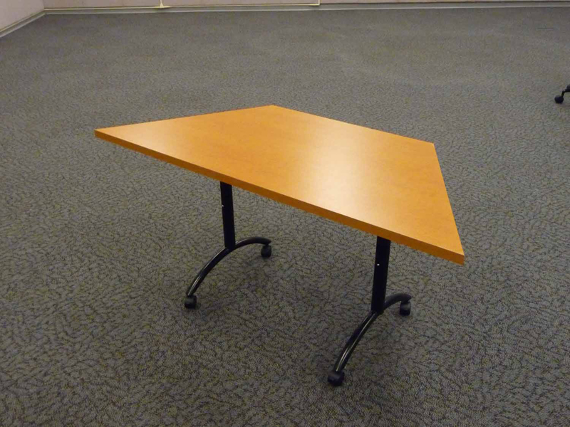 Trapezoid table