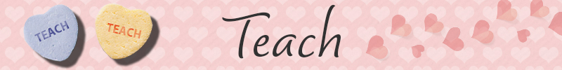 Teach with decorative Valentine's Day Hearts